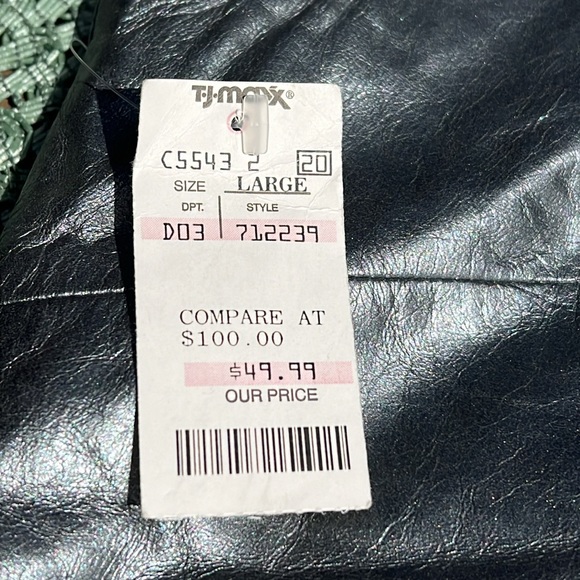 NWT REM Garson Gray Leather women’s top.soft, supple and gorgeous. - Picture 3 of 11